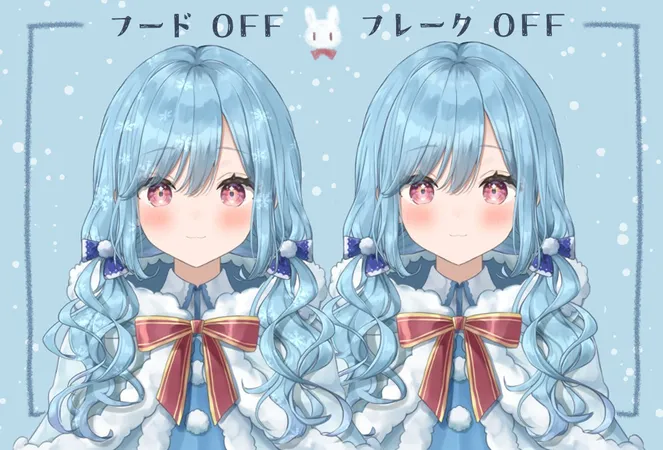 限定1点】雪うさぎ モチーフの女の子【VTS対応】 - めんつゆ 限定1点】雪うさぎ モチーフの女の子【VTS対応】 - めんつゆ